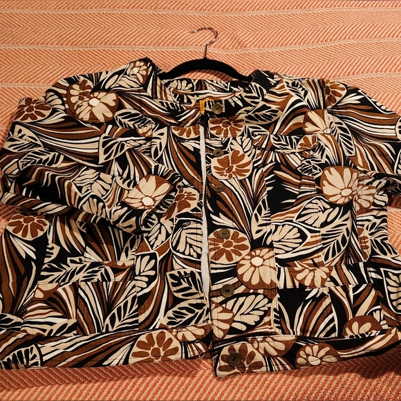 Ruby Rd 3/4 Sleeve Denim Jacket, Size 18 - Picture 1 of 5